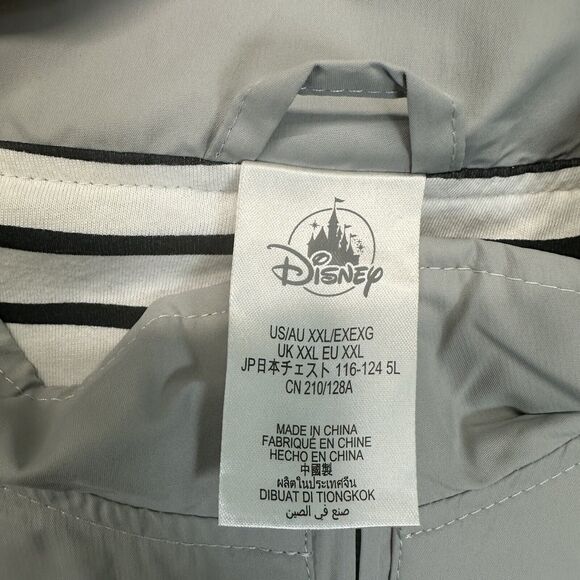 Disney Parks Pirates of the Caribbean Windbreaker Womens‎ XXL 2X Gray Crossbones - Picture 8 of 13